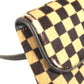 LOUIS VUITTON M92130 Damier Sauvage Gazelle Bag Slant Shoulder Pochette Flap Shoulder Bag Haircalf Unisex Brown