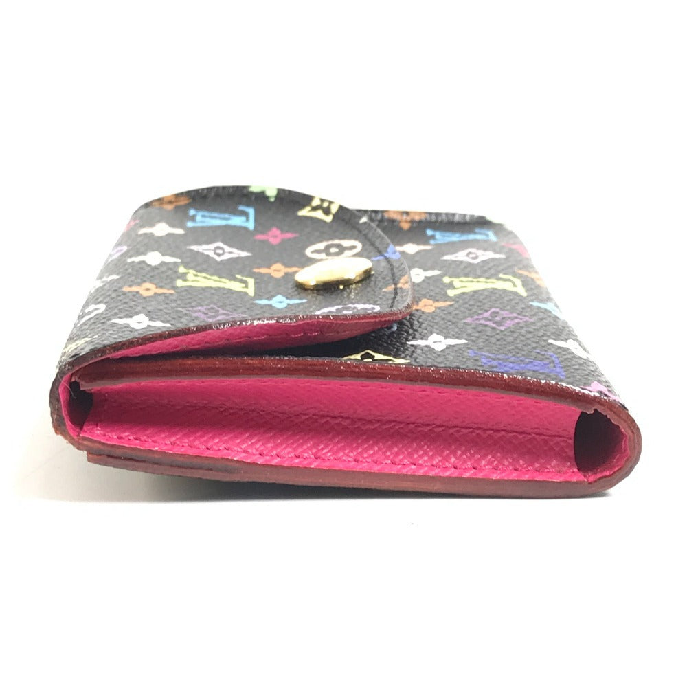 LOUIS VUITTON M66561 Monogram Multicolor Enveloppe Cartes de Visite Coin Purse Wallet Coin Case Pass Case Business Card Holder Card Case Monogram Multicolor Canvas Women's Black