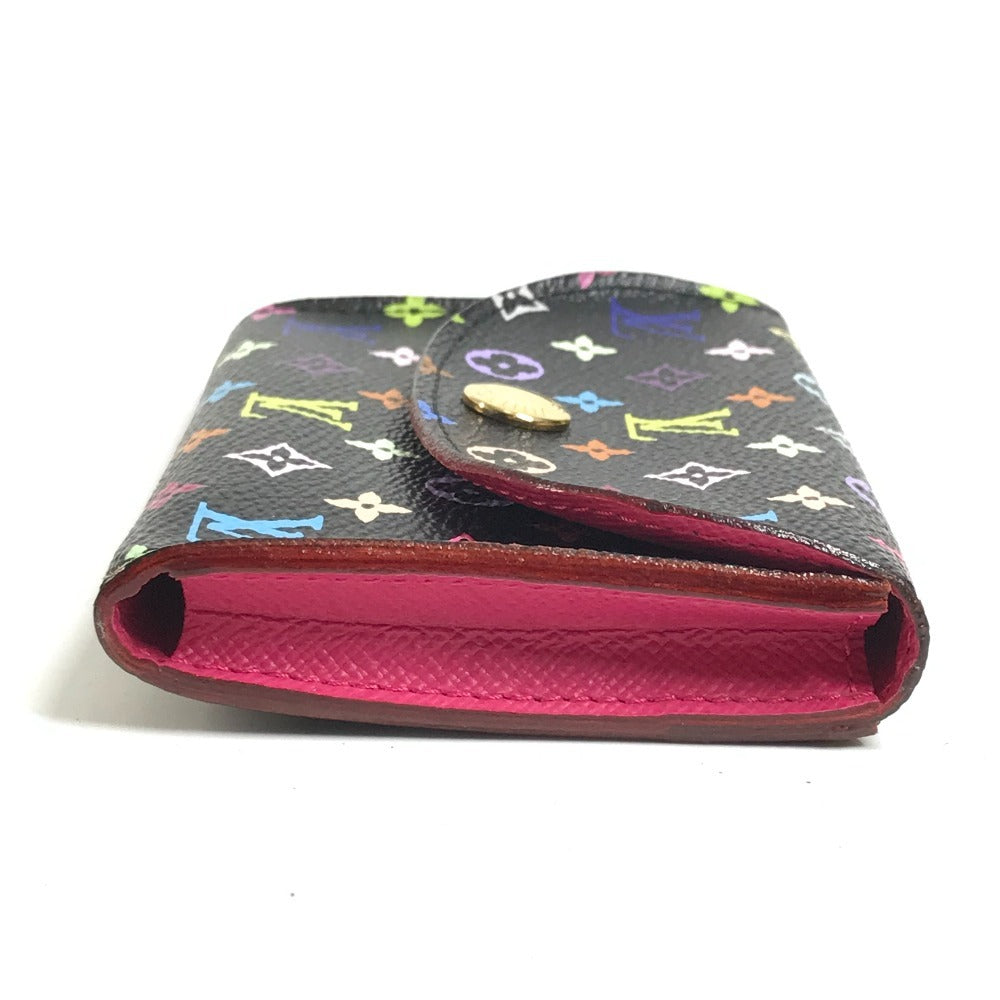 LOUIS VUITTON M66561 Monogram Multicolor Enveloppe Cartes de Visite Coin Purse Wallet Coin Case Pass Case Business Card Holder Card Case Monogram Multicolor Canvas Women's Black