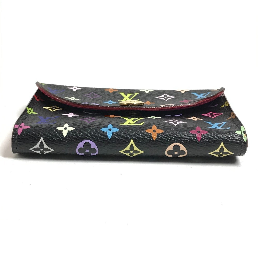 LOUIS VUITTON M66561 Monogram Multicolor Enveloppe Cartes de Visite Coin Purse Wallet Coin Case Pass Case Business Card Holder Card Case Monogram Multicolor Canvas Women's Black