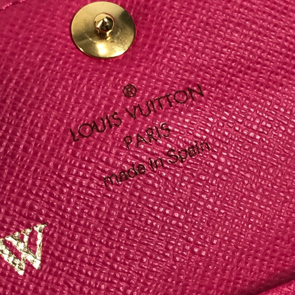 LOUIS VUITTON M66561 Monogram Multicolor Enveloppe Cartes de Visite Coin Purse Wallet Coin Case Pass Case Business Card Holder Card Case Monogram Multicolor Canvas Women's Black