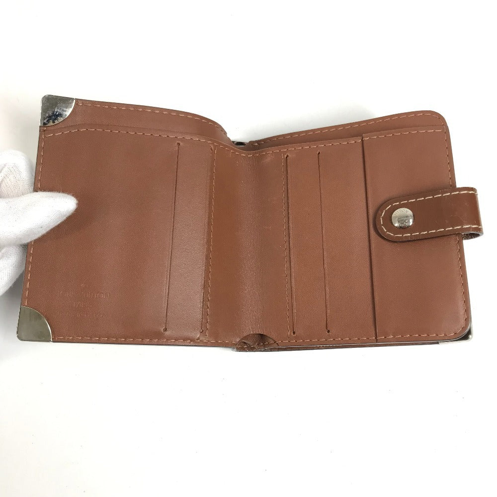 LOUIS VUITTON M91965 Suhali Compact Zip Compact Wallet, 2-fold Wallet, Suhali Leather, Women's, Brown