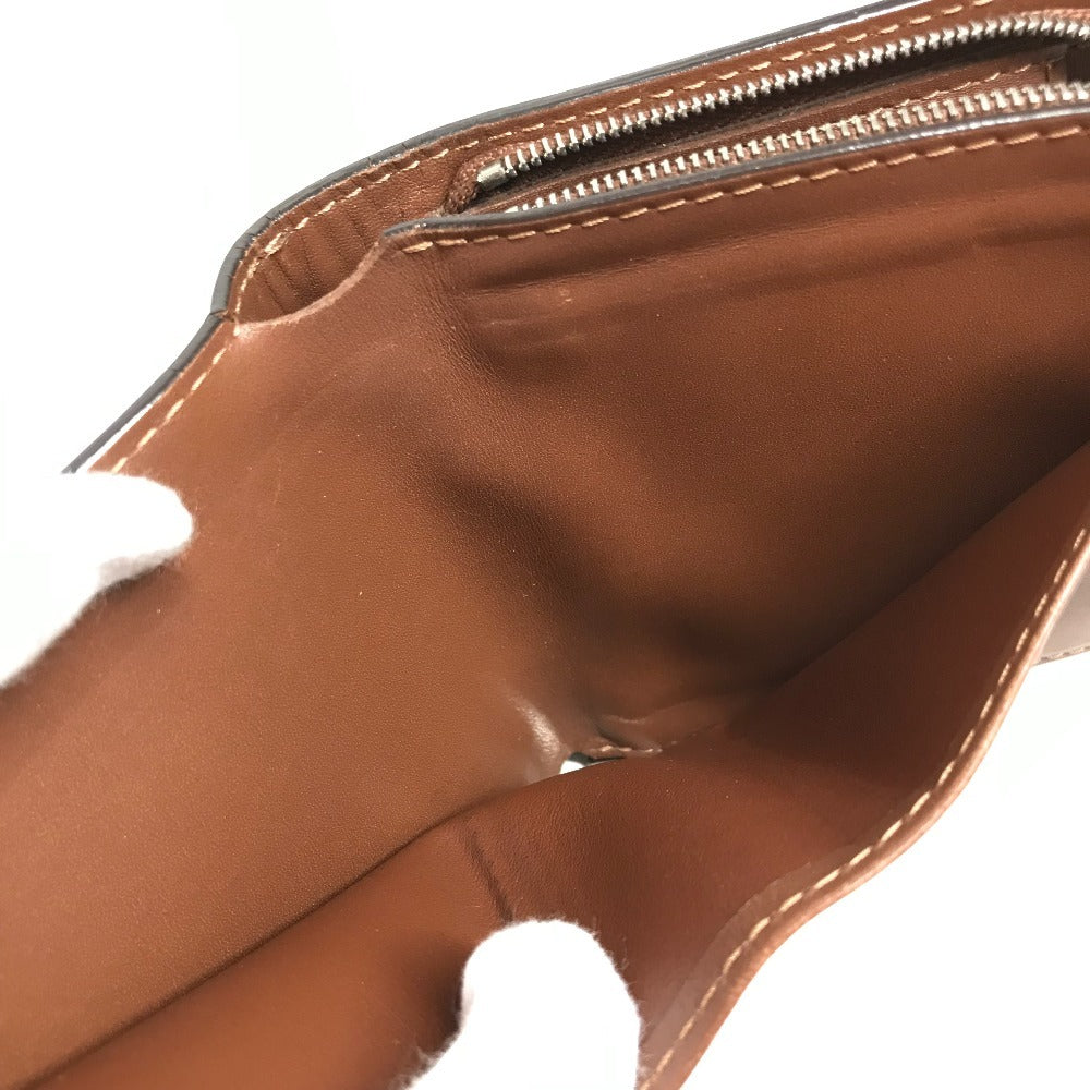 LOUIS VUITTON M91965 Suhali Compact Zip Compact Wallet, 2-fold Wallet, Suhali Leather, Women's, Brown