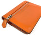 HERMES Zipzak Compact Wallet Bi-fold Swift Unisex Orange