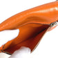 HERMES Zipzak Compact Wallet Bi-fold Swift Unisex Orange