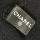 CHANEL 23S フェイクパール フリンジ マフラー カシミヤ ユニセックス ブラック