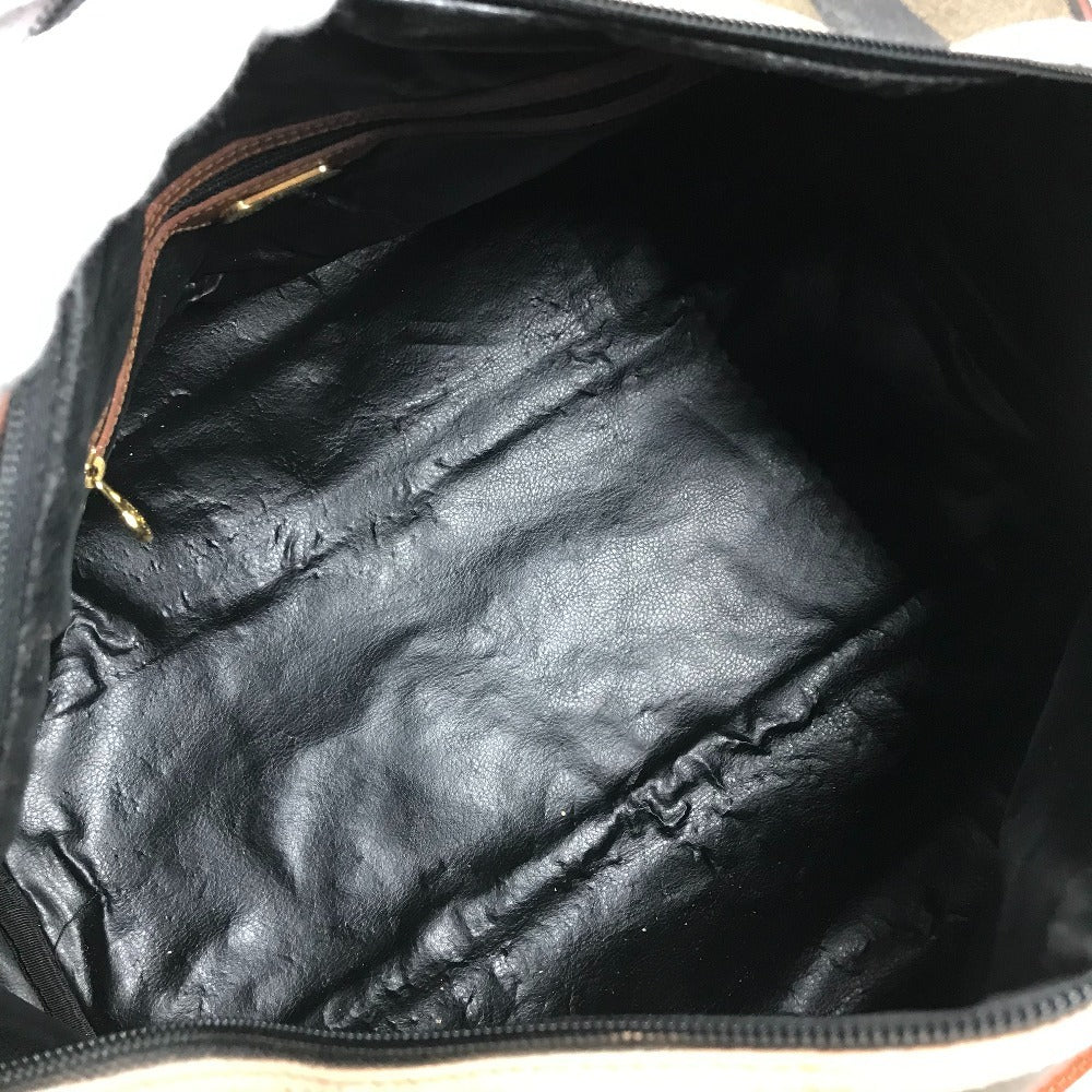 FENDI ヴィンテージ ペカン カバン 旅行バッグ トラベルバッグ ボストンバッグ PVC/レザー ユニセックス カーキ