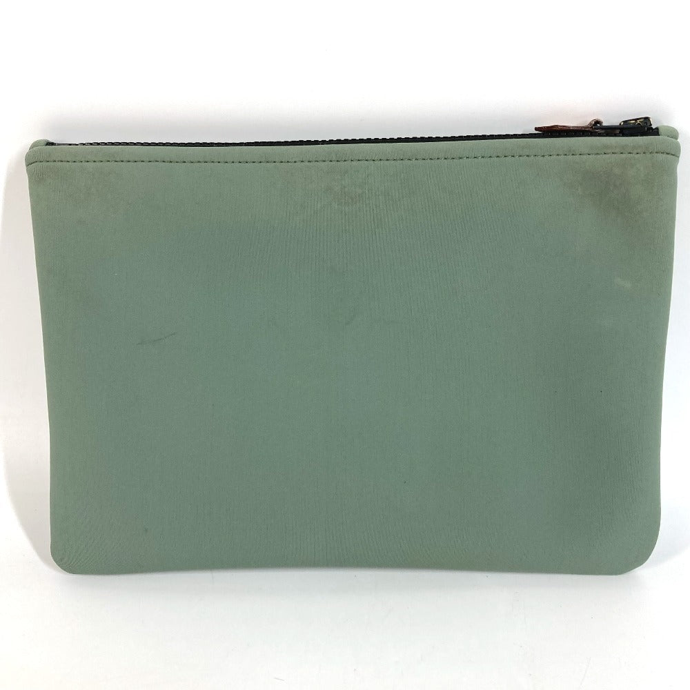 HERMES Trousse de Toilette Neobain MM Neobain MM Thalassa Clutch Bag Makeup Pouch Multi-Pouch Pouch Polyamide Unisex Khaki-like