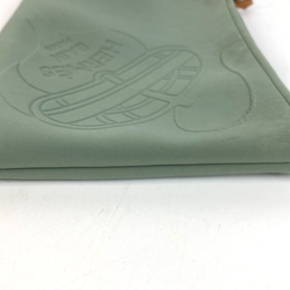 HERMES Trousse de Toilette Neobain MM Neobain MM Thalassa Clutch Bag Makeup Pouch Multi-Pouch Pouch Polyamide Unisex Khaki-like