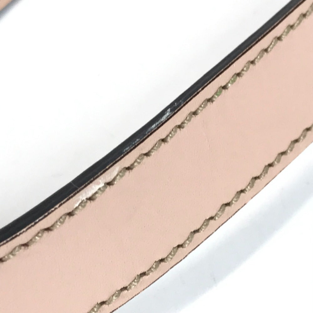 GUCCI 257246 GG Logo Crossbody Pochette Shoulder Bag Leather/Coated Canvas Unisex Pink