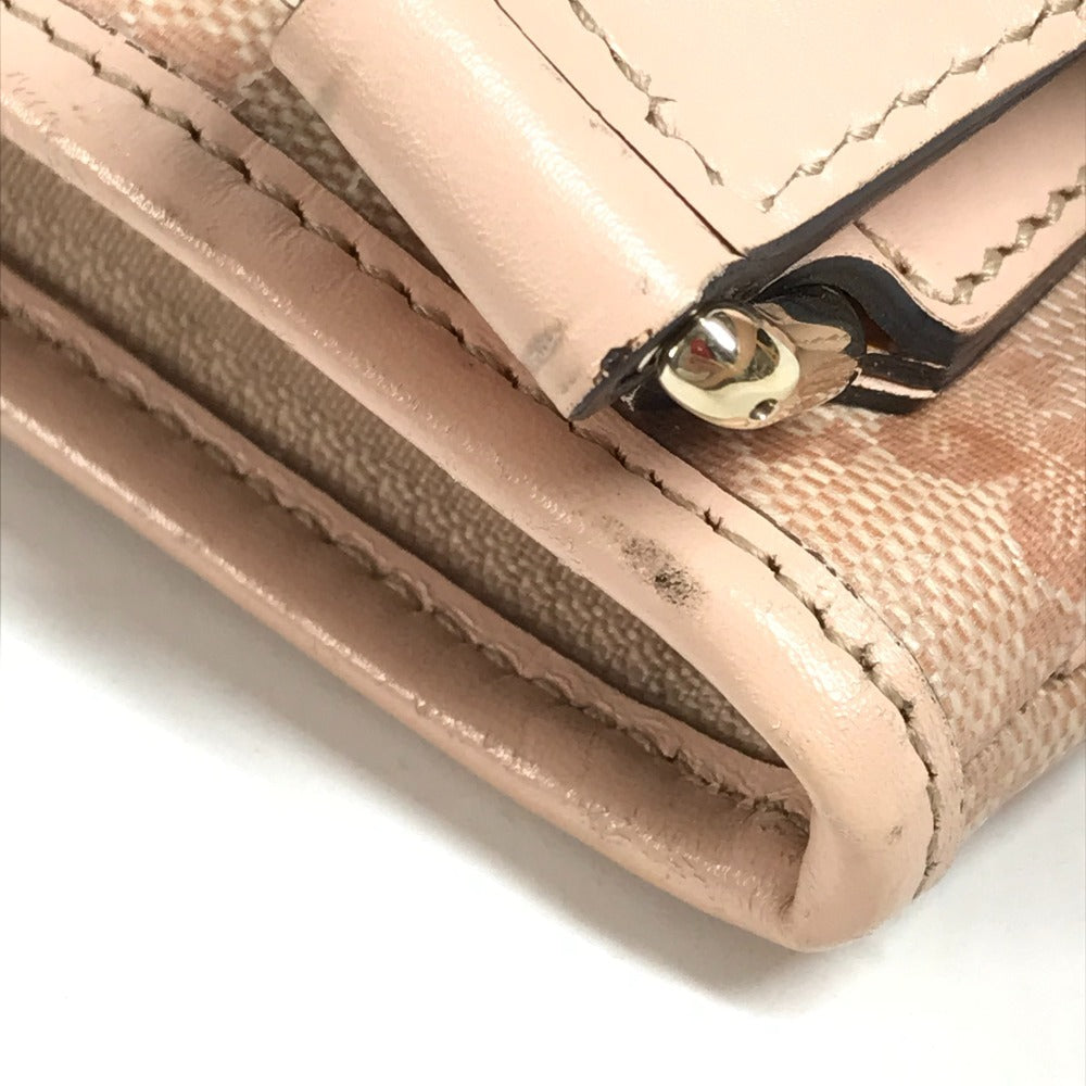 GUCCI 257246 GG Logo Crossbody Pochette Shoulder Bag Leather/Coated Canvas Unisex Pink