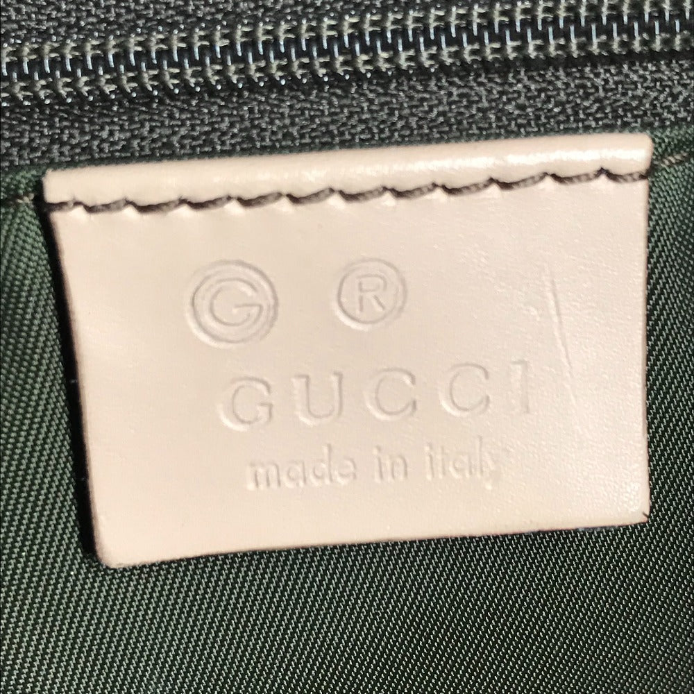 GUCCI 257246 GG Logo Crossbody Pochette Shoulder Bag Leather/Coated Canvas Unisex Pink