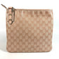 GUCCI 257246 GG Logo Crossbody Pochette Shoulder Bag Leather/Coated Canvas Unisex Pink