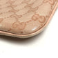 GUCCI 257246 GG Logo Crossbody Pochette Shoulder Bag Leather/Coated Canvas Unisex Pink