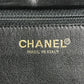 CHANEL CC ココマーク ロゴ チョコバー トートバッグ カバン Wチェーン チェーンバッグ ショルダーバッグ コットン ユニセックス ブラック