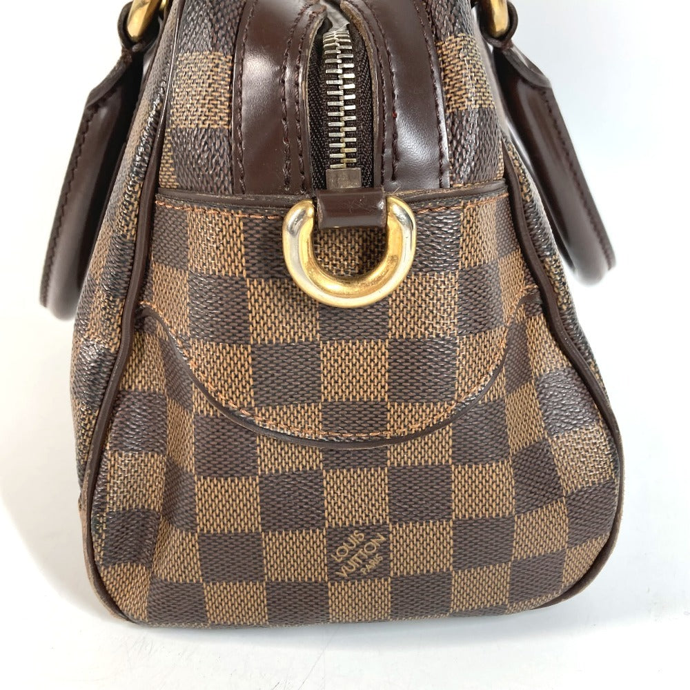 LOUIS VUITTON N60008 Damier Duomo Bag Mini Boston Bag Handbag Damier Canvas Women's Ebene Brown