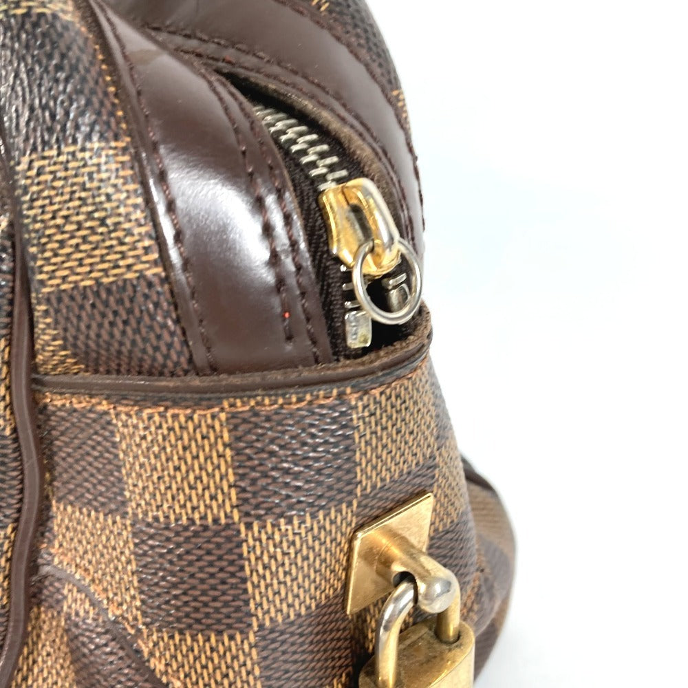 LOUIS VUITTON N60008 Damier Duomo Bag Mini Boston Bag Handbag Damier Canvas Women's Ebene Brown