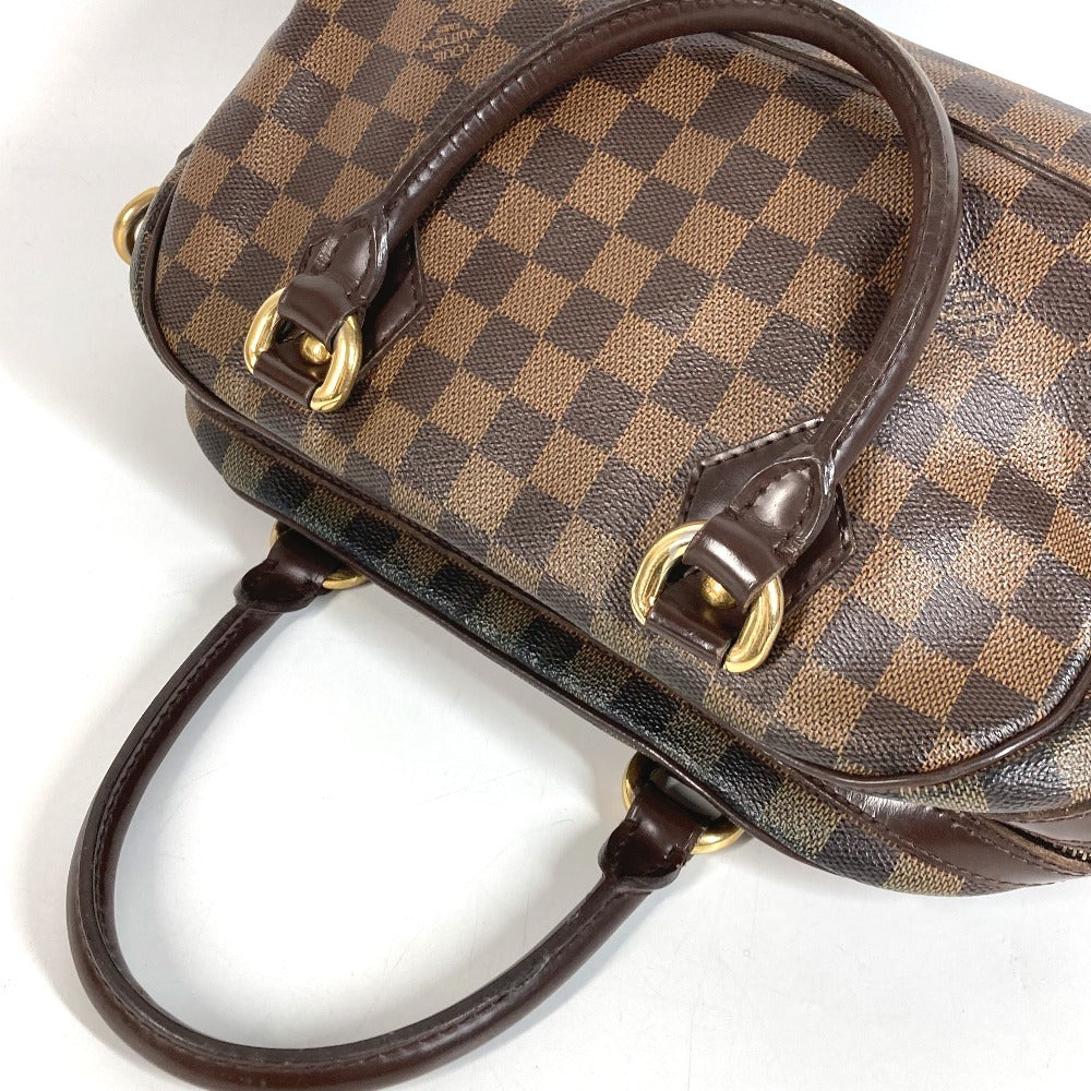 LOUIS VUITTON N60008 Damier Duomo Bag Mini Boston Bag Handbag Damier Canvas Women's Ebene Brown