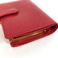 LOUIS VUITTON M6324E Epi Portemonnaie Viennois Compact Wallet, Billfold, Bifold Wallet, Epi Leather, Unisex, Rouge Red