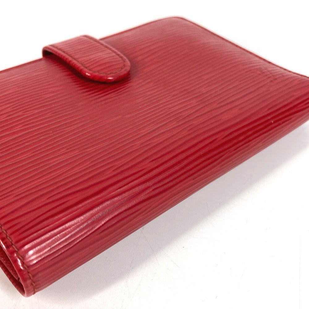 LOUIS VUITTON M6324E Epi Portemonnaie Viennois Compact Wallet, Billfold, Bifold Wallet, Epi Leather, Unisex, Rouge Red