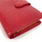 LOUIS VUITTON M6324E Epi Portemonnaie Viennois Compact Wallet, Billfold, Bifold Wallet, Epi Leather, Unisex, Rouge Red