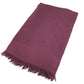 LOUIS VUITTON Fringed Monogram Shawl Large Stole Wool Unisex Purple