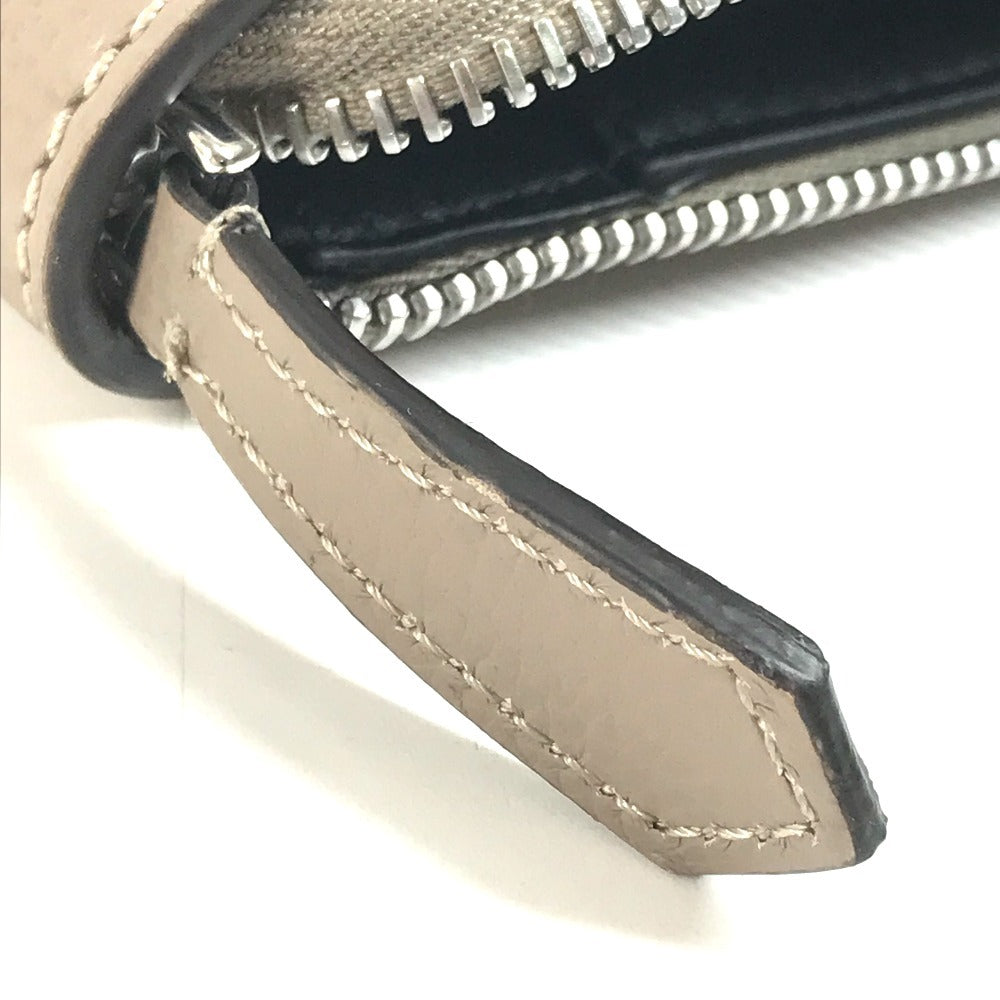 FENDI 7N0167 ロゴ PCケース パソコンケース セカンドバッグ カバン ポーチ クラッチバッグ レザー ユニセックス グレージュ系