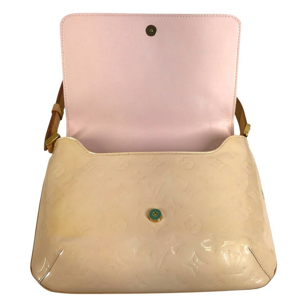 LOUIS VUITTON M91070 Monogram Vernis Thompson Street Shoulder Bag Flap Shoulder Bag Monogram Vernis Canvas Women's Marshmallow Pink