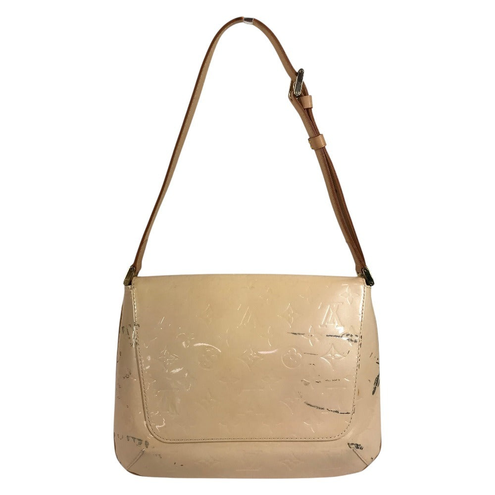 LOUIS VUITTON M91070 Monogram Vernis Thompson Street Shoulder Bag Flap Shoulder Bag Monogram Vernis Canvas Women's Marshmallow Pink