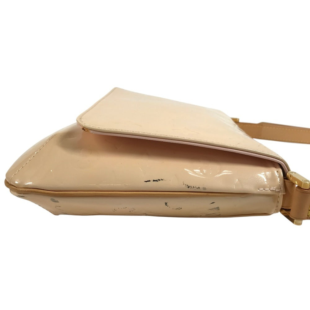 LOUIS VUITTON M91070 Monogram Vernis Thompson Street Shoulder Bag Flap Shoulder Bag Monogram Vernis Canvas Women's Marshmallow Pink