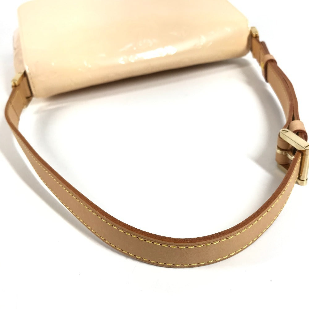 LOUIS VUITTON M91070 Monogram Vernis Thompson Street Shoulder Bag Flap Shoulder Bag Monogram Vernis Canvas Women's Marshmallow Pink
