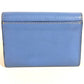 CARTIER Logo Coin Purse Wallet Coin Purse Card Case Leather Unisex Blue