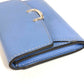 CARTIER Logo Coin Purse Wallet Coin Purse Card Case Leather Unisex Blue
