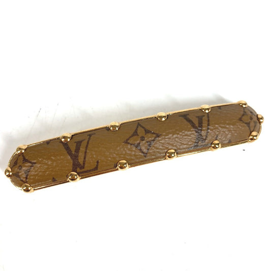 LOUIS VUITTON M69613 Monogram Reverse Barrette Monogram Sweet Dream Hair Accessory Hairpin Barrette Monogram Reverse Canvas Women's Brown