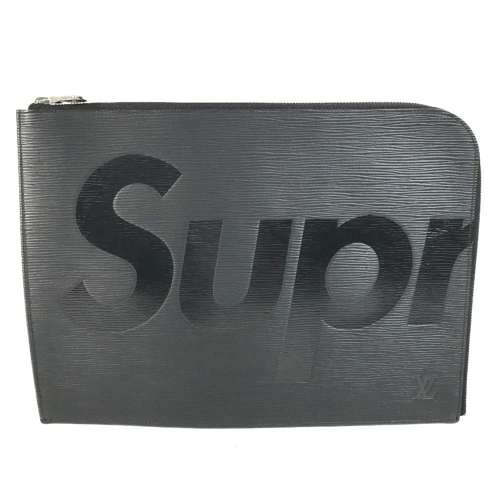 LOUIS VUITTON M67754 Epi Supreme Pochette Jour GM Black clutch bag pouch clutch bag Epi leather men's Noir Black