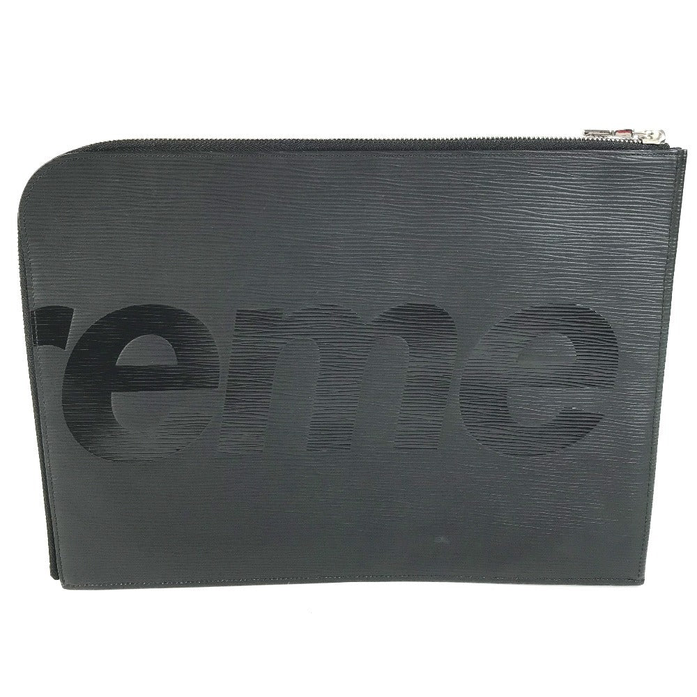 LOUIS VUITTON M67754 Epi Supreme Pochette Jour GM Black clutch bag pouch clutch bag Epi leather men's Noir Black