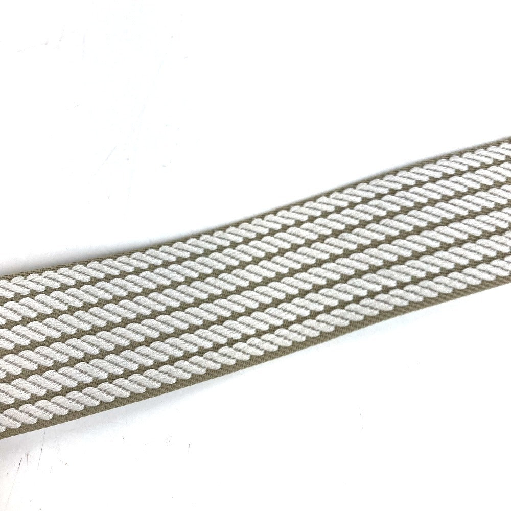 HERMES Bandouliere Sangles Cordage Accessory Shoulder Strap Leather/Canvas Unisex Barriere/Grain/Gold White