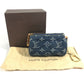 LOUIS VUITTON M95082 モノグラムデニム トゥルース スピーディPM キーリング付き コインケース 財布 チャーム ポーチ モノグラムデニム レディース ブルー