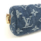 LOUIS VUITTON M95082 モノグラムデニム トゥルース スピーディPM キーリング付き コインケース 財布 チャーム ポーチ モノグラムデニム レディース ブルー