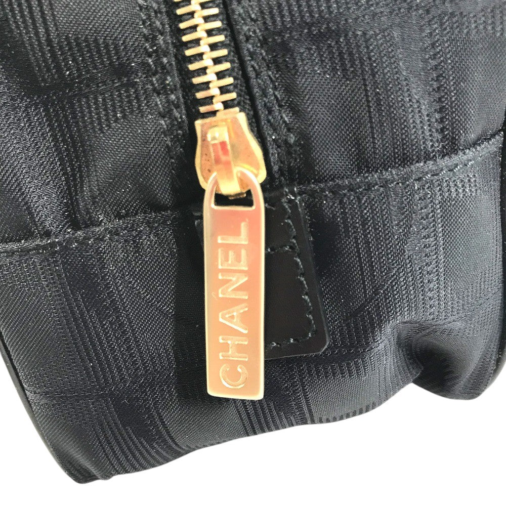 CHANEL A15828 ニュートラベルライン ハンドバッグ カバン ボストンバッグ レザー/ナイロン レディース ブラック