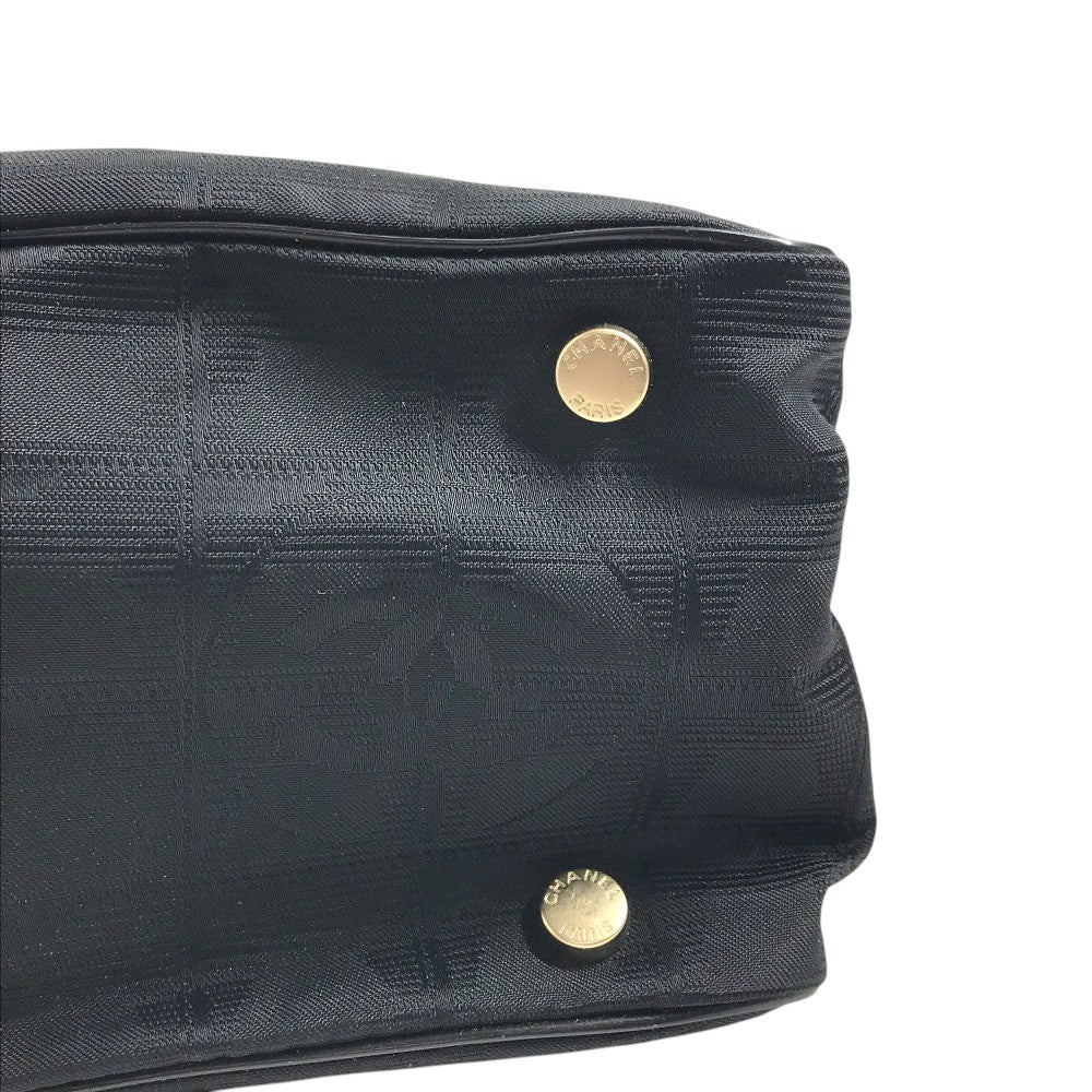 CHANEL A15828 ニュートラベルライン ハンドバッグ カバン ボストンバッグ レザー/ナイロン レディース ブラック