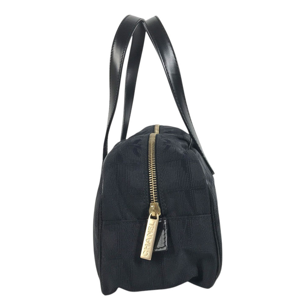 CHANEL A15828 ニュートラベルライン ハンドバッグ カバン ボストンバッグ レザー/ナイロン レディース ブラック