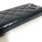 CHANEL A50077 カンボンライン CC ココマーク ロゴ ロングウォレット フラップ 長財布 レザー ユニセックス ブラック
