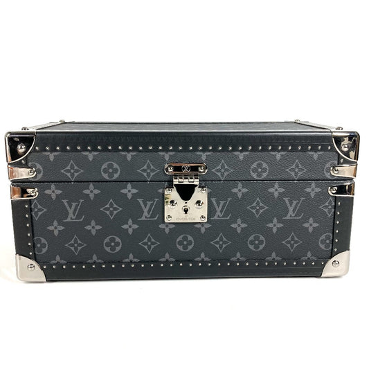 HERMES M44127 モノグラムエクリプス コフレ アクセソワール ジュエリーケース 時計ケース ウォッチケース アクセサリーケース トランク モノグラムエクリプスキャンバス ユニセックス ブラック