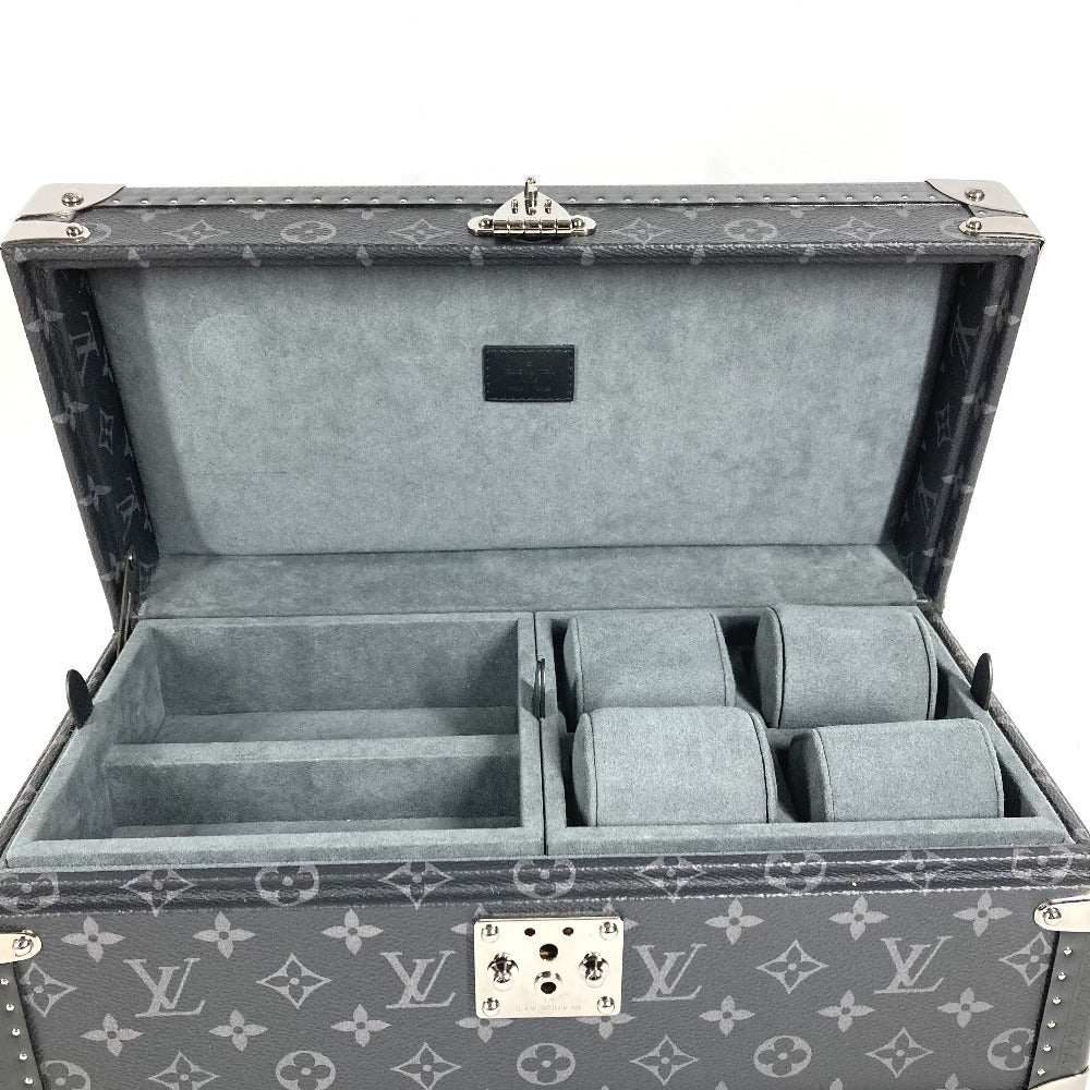 HERMES M44127 モノグラムエクリプス コフレ アクセソワール ジュエリーケース 時計ケース ウォッチケース アクセサリーケース トランク モノグラムエクリプスキャンバス ユニセックス ブラック