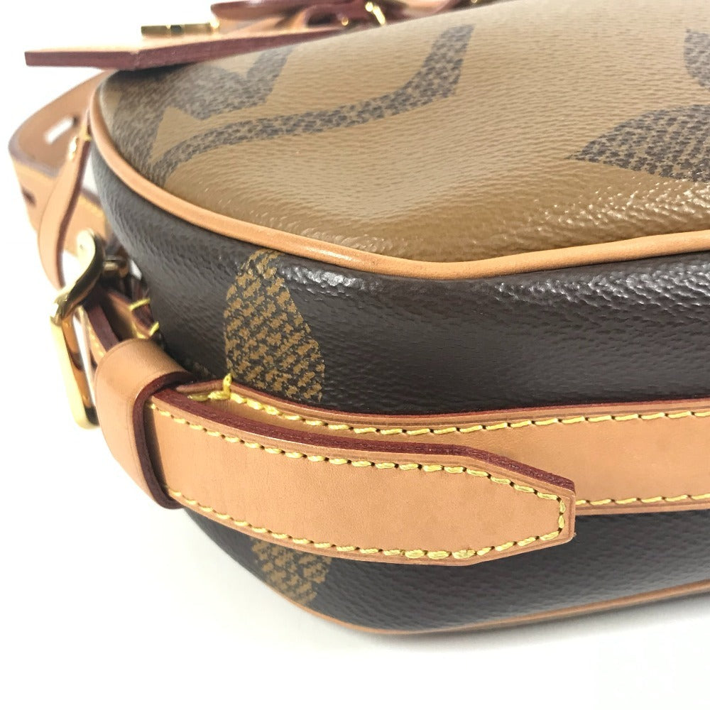 LOUIS VUITTON M44604 ジャイアントモノグラム ボワットシャポースープル ポシェット 丸型 ラウンド 斜め掛け カバン ショルダーバッグ モノグラムジャイアントキャンバス ユニセックス ブラウン