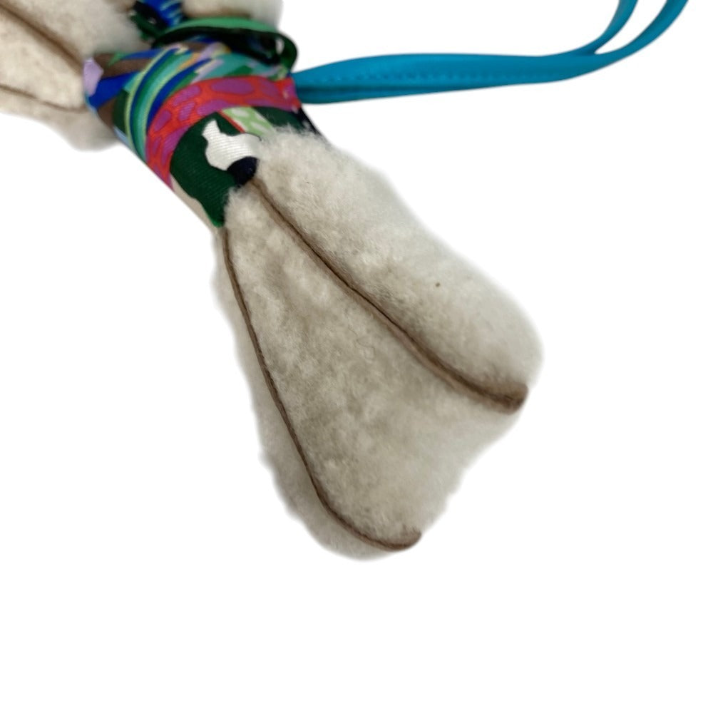 HERMES Buddy Charm Aloha Dog Charm Buddy Bag Charm Silk Unisex Multicolor