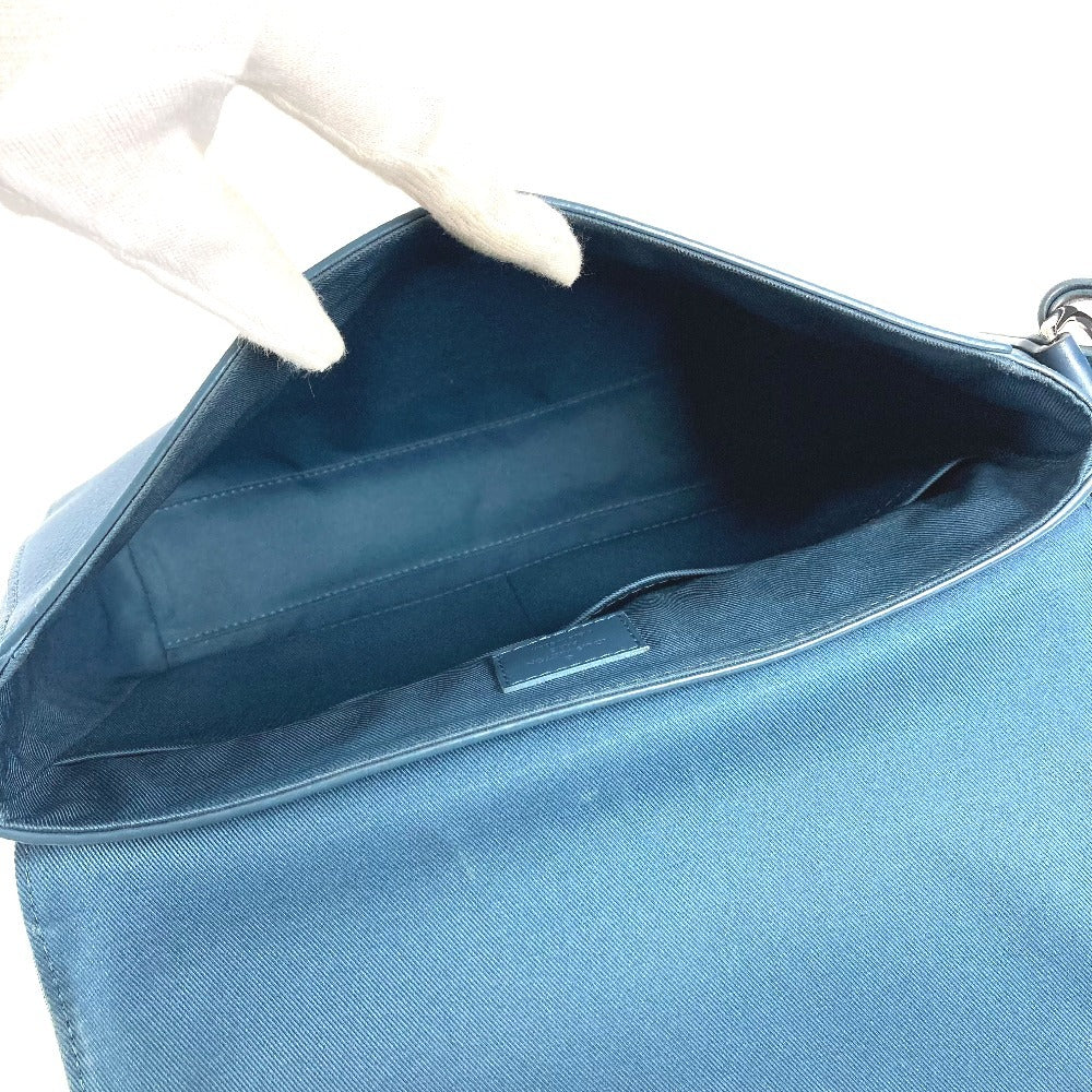LOUIS VUITTON M21363 LV アエログラム テイクオフ メッセンジャー 斜め掛け カバン フラップ ショルダーバッグ レザー ユニセックス ネイビー