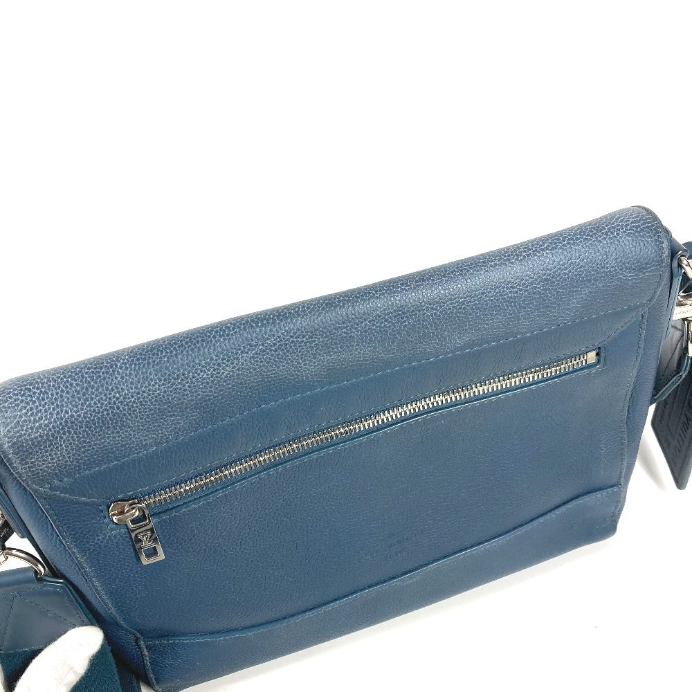 LOUIS VUITTON M21363 LV アエログラム テイクオフ メッセンジャー 斜め掛け カバン フラップ ショルダーバッグ レザー ユニセックス ネイビー