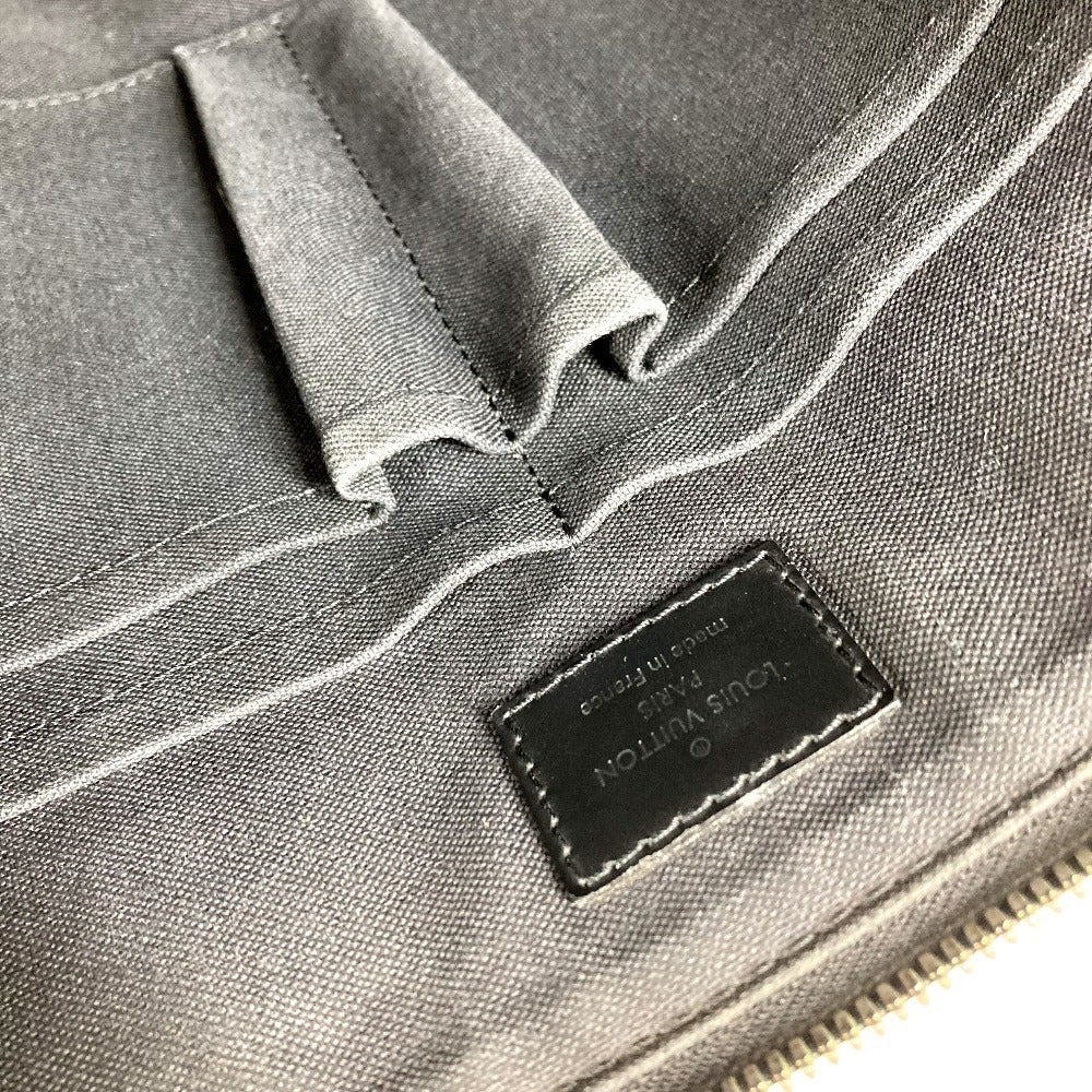 LOUIS VUITTON N48224 Damier Graphite Port Document Jour PDJ Bag Briefcase Handbag Document Bag Business Bag Damier Graphite Canvas Men's Black